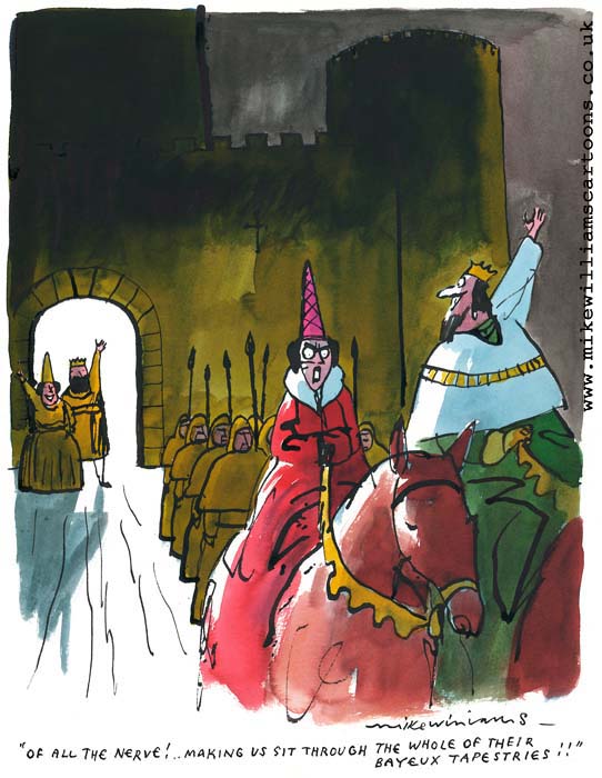 Bayeux Evening cartoon by Mike Williams